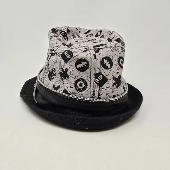 Disney Parks Nightmare Before Christmas Jack Skellington Fedora Hat Cap Adult OS - Picture 4 of 6